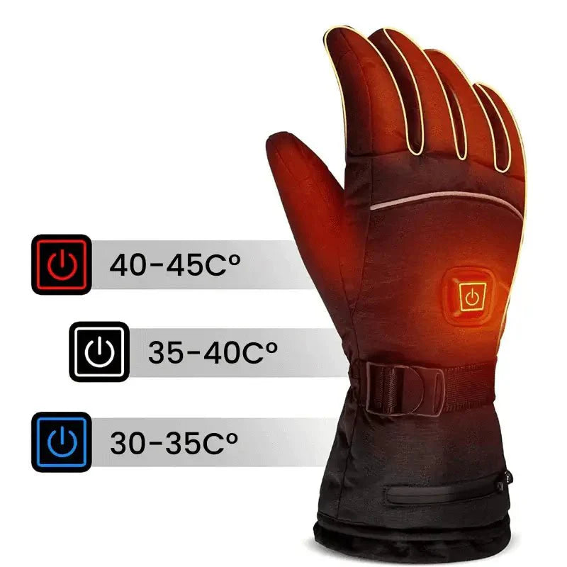 USB Plug Electric Heated Gloves with Touchscreen Finger for Men Women Winter Hands Warmer Thermal Gloves Windproof for Cold Weather Outdoor Activities